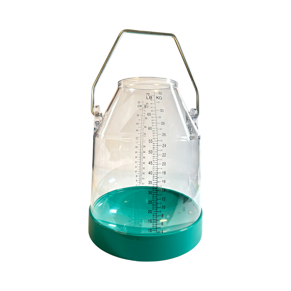 Melkeimer, Kunststoff, 32 Liter, Bügelhöhe 143mm, grün
