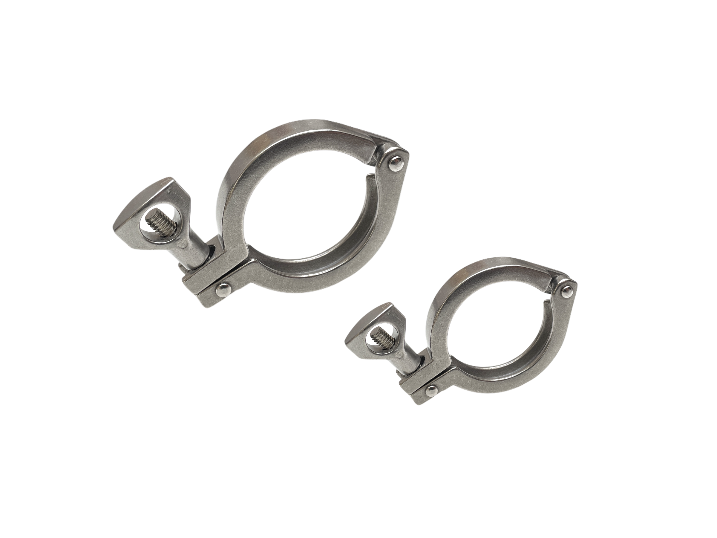 Klemmverschraubung, Edelstahl, Triclover V-Clamp, schweres Modell, geeignet für 2 1/2" Leitung