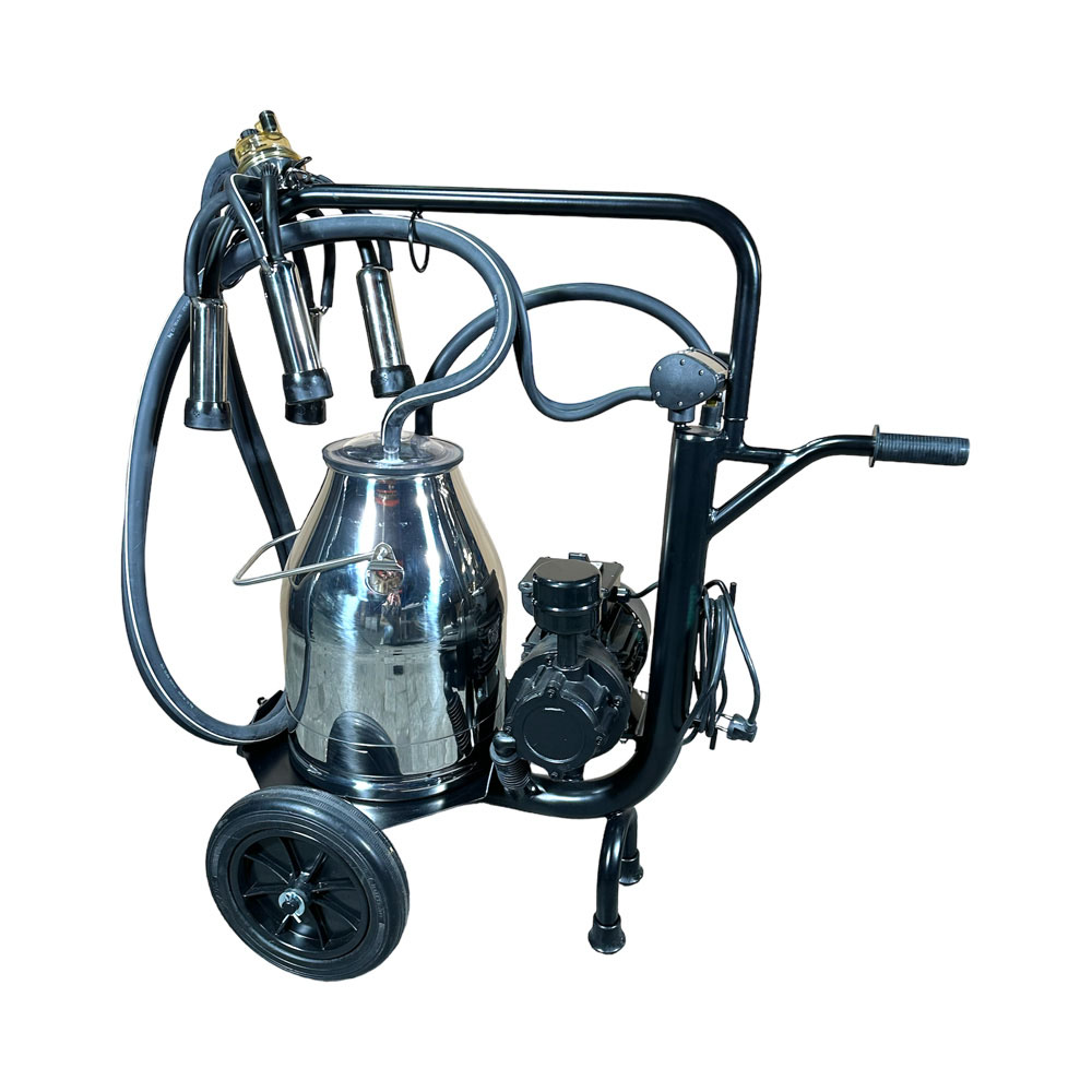 Premium Minimilker "Black Edition" ohne Vakuumtank, mit 150 cc Edelstahl-Melkzeug