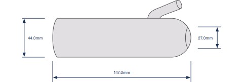 Zitzengummi für GEA Westfalia 159 mm Länge, für Schauglas kurz