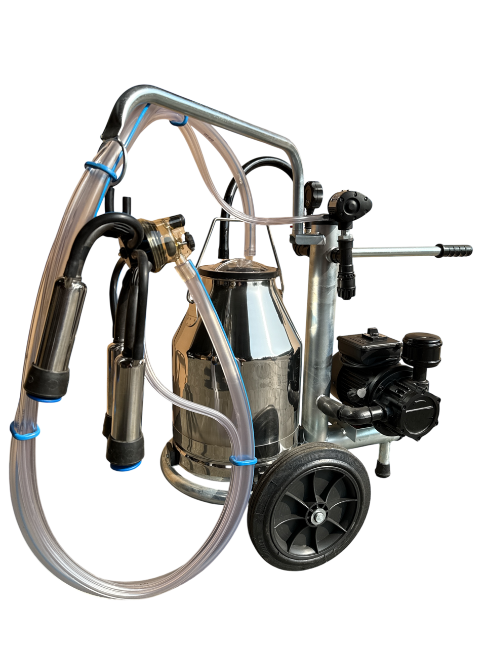 Minimilker Modell ECO+, 30 Liter Edelstahl Eimer, 150cc Melkzeug std, Black Milk 60/40 Pulsator kompl.