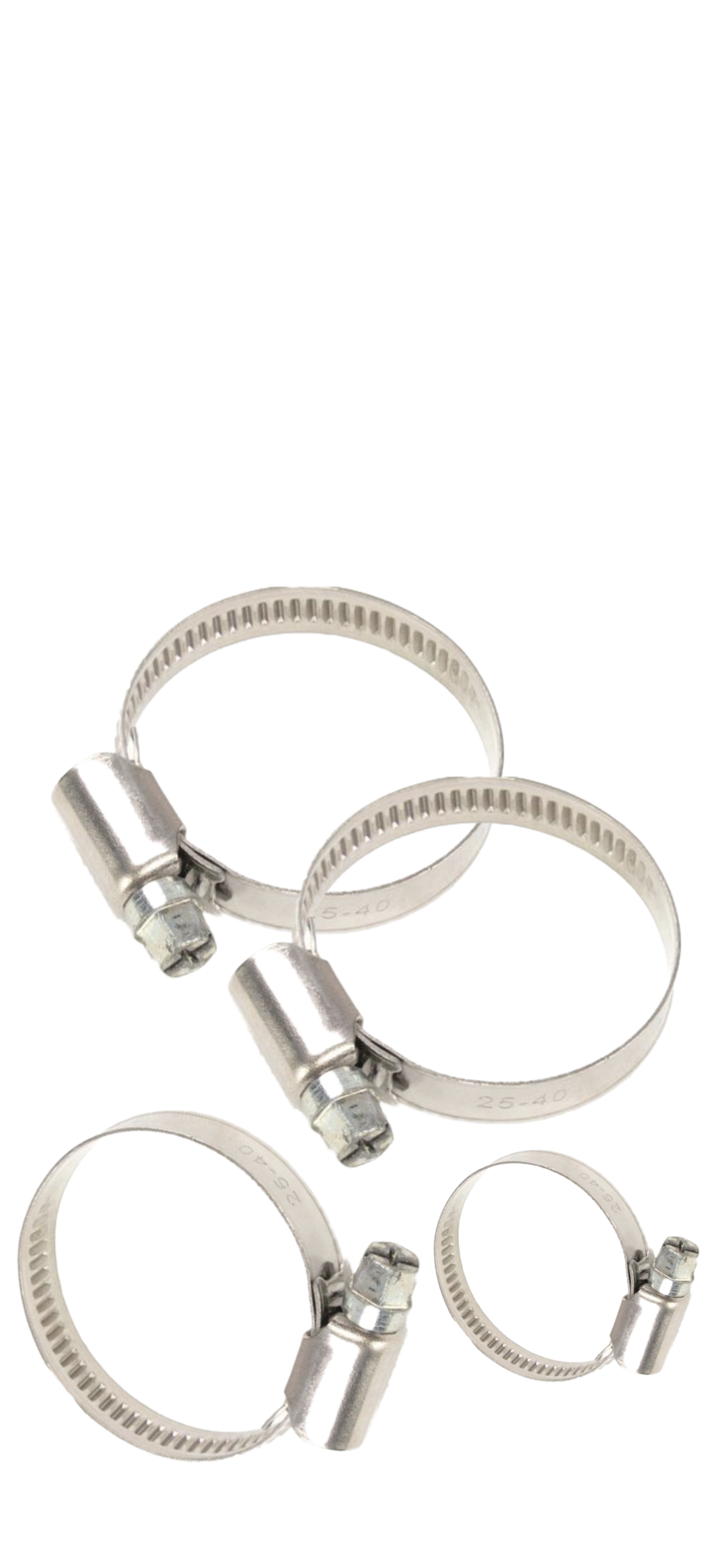 Edelstahl Schlauchklemme 12-22 mm, komplett