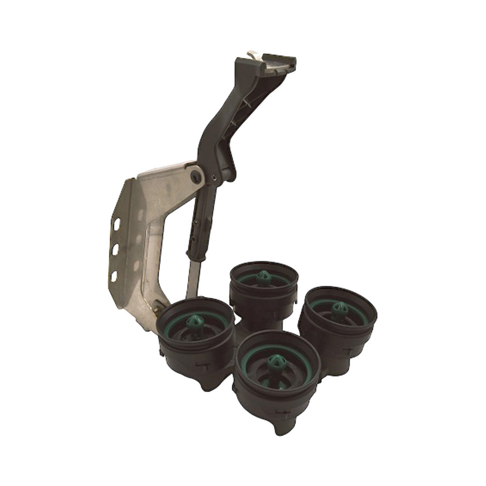 Spülaufnahme Kunststoff / Edelstahl, Modell GEA Westfalia mit Kunststoff Spültassen, Vgl. Nr. 7015-6227-370