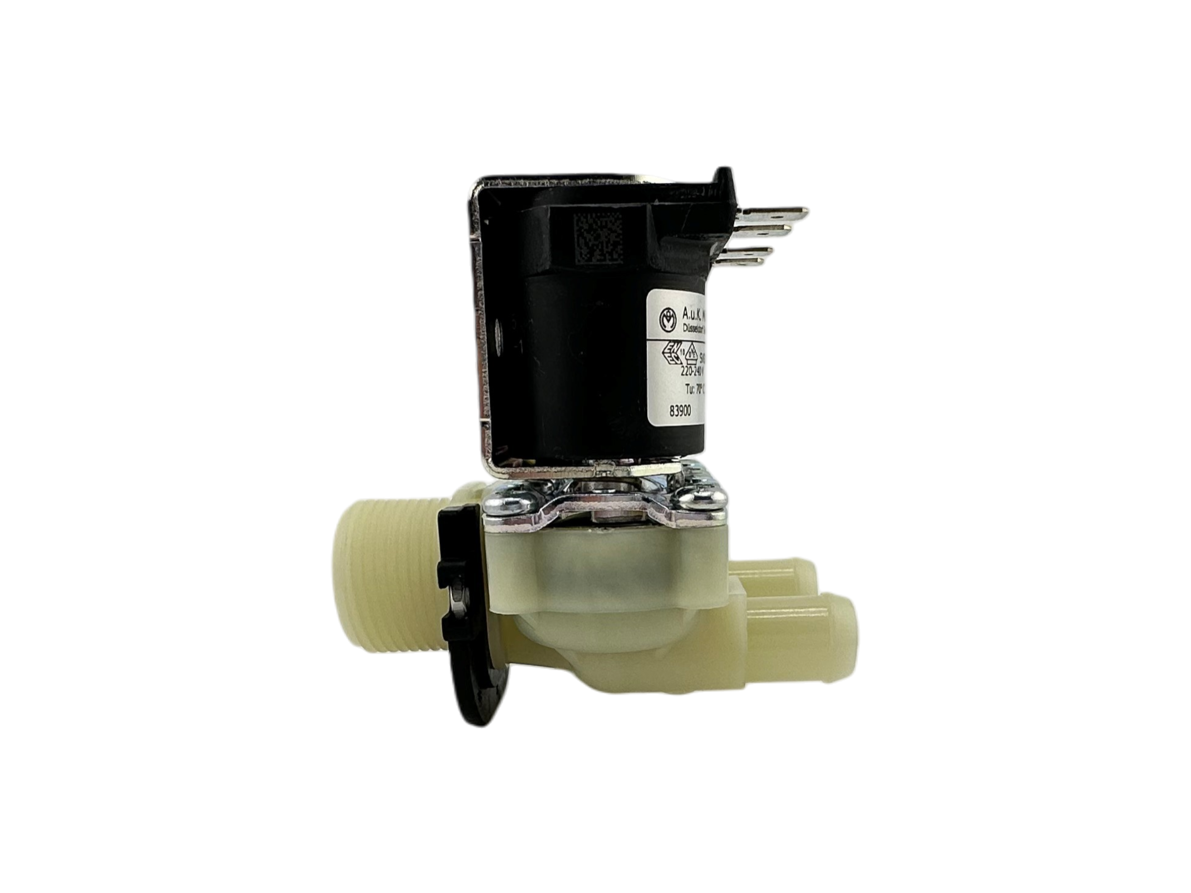 Doppel Magnetventil, gerade, 12V(=), ¾" Anschlussgewinde, Ø 13,5mm Stutzen