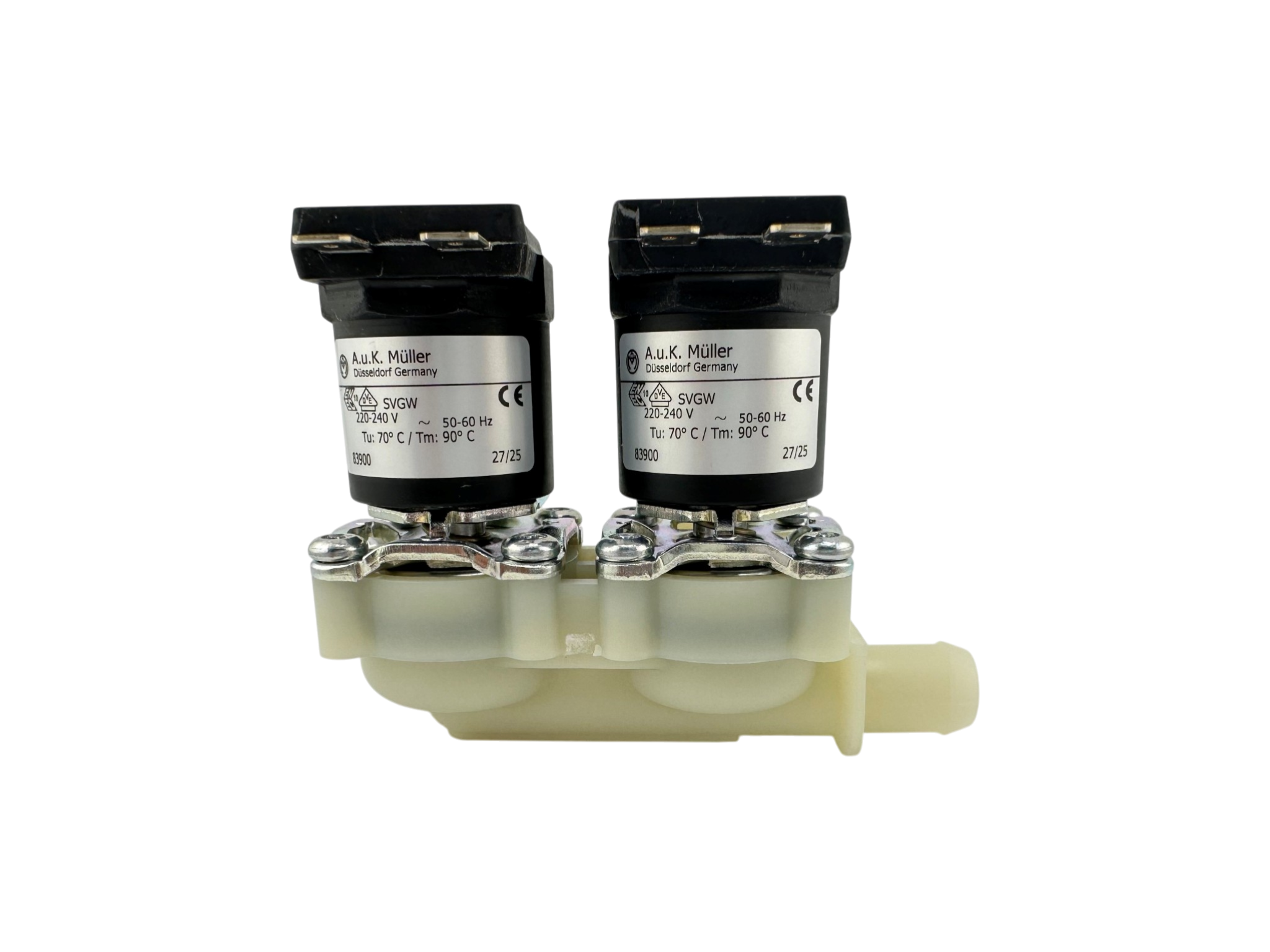 Mischventil, 230V, 2x ¾"Anschlussgewinde, 1x Ø 13,5mm Stutzen seitlich, ohne Kabel