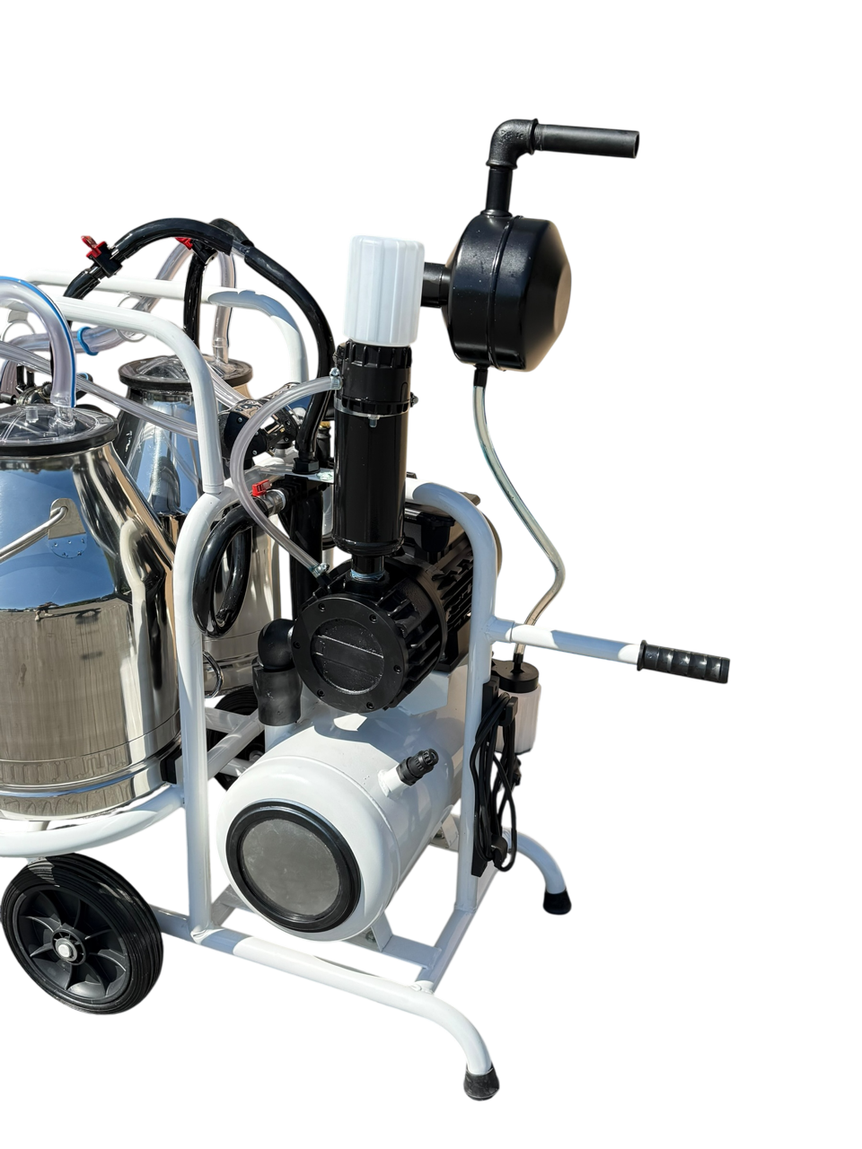 Doppelter Minimilker mit Vakuumtank  kpl. mit 2 x 30 Liter Eimer, 2 x HCC150, 2 x Pulsator