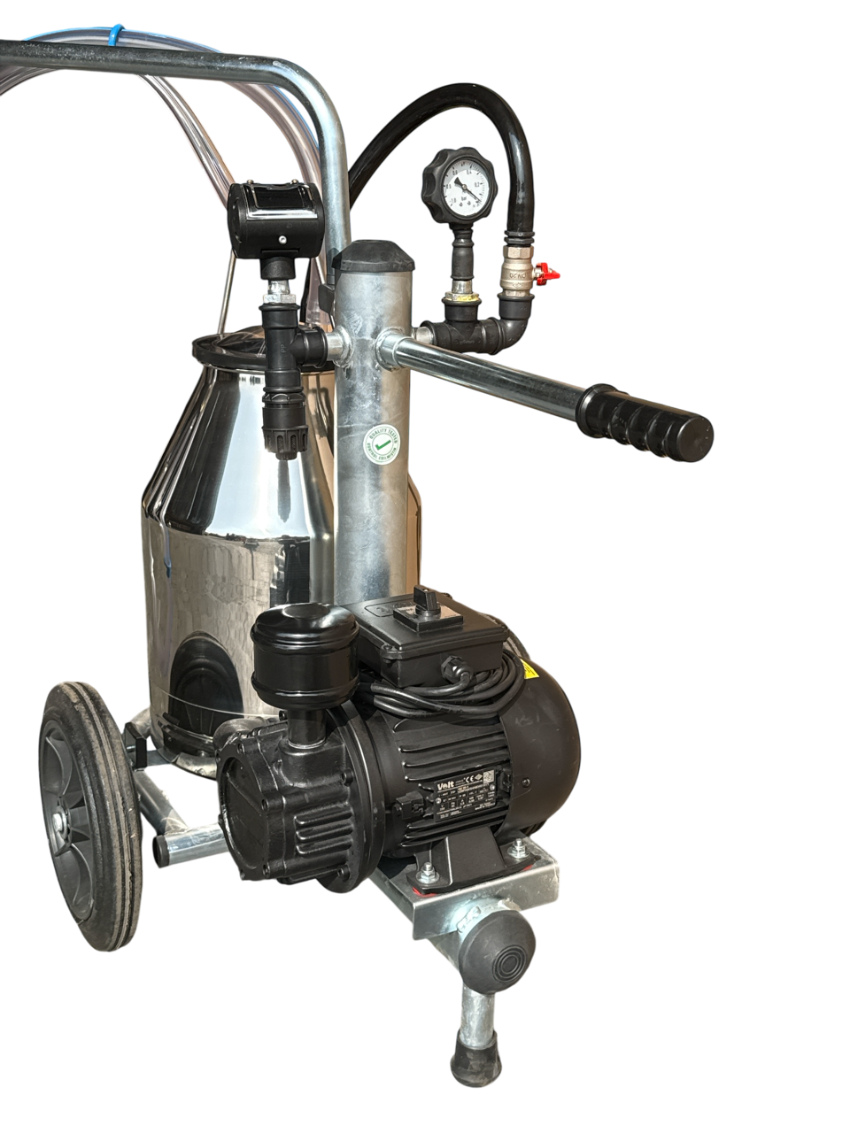 Minimilker Modell ECO+, 30 Liter Edelstahl Eimer, 150cc Melkzeug std, Black Milk 60/40 Pulsator kompl.