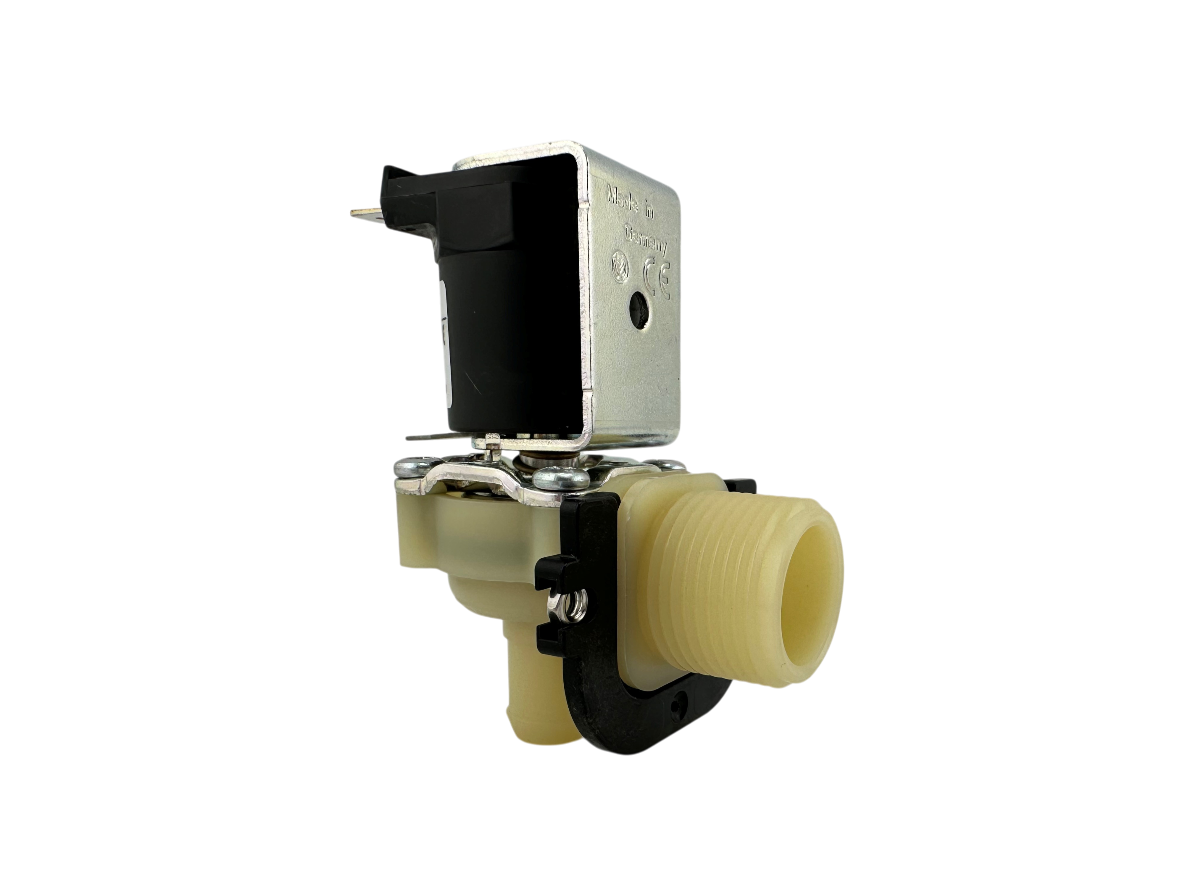 Magnetventil, winklig 230V, 3/4" Anschlussgewinde, mit kleinem Stutzen, Ø 10mm